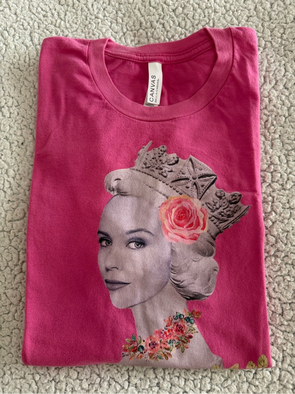 Queen Kylie Minogue Bella Canvas Pink Short-Sleeve Graphic Tee